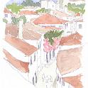ポルトガル オビドス  オビドスの旧市街。