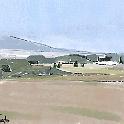 Farm in Furano  2023年9月、学生時代の仲間と美瑛・富良野をサイクリング。その時中富良野町で撮った写真から。オイルスティックでも描いてる。- Procreate,Dryink,Moorilla : Biei_Furano