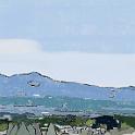View from AsamaSunline  2023年5月、浅間サンラインから軽井沢、1000m林道を自転車で周回。その時に浅間サンラインから見た御代田町。- Procreate,Dryink,Moorilla