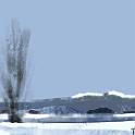 Winter in Biei  ネットの写真から。美瑛の冬。- Procreate,Nicholas