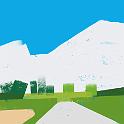 Japanese countryside summer  夏の田園風景。青空に入道雲、緑の田圃。- Procreate,Nicholas