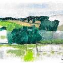 Landscape  Mark DunfordのOilを模写。- Kawachi Oil Pastel on CANSON Figueras