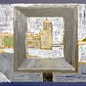 Collioure,The village where Matisse lived  NHKの番組「果てしなき絶景 マティスの旅」に触発されて、ネットの写真を元に描いてみた。- Carandache  Oil Pastel on CANSON Mi-Teintes
