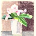 Blossom  Mark DunfordのOilを模写。- Kawachi Oil Pastel on CSANSON Mi-Teintes