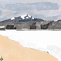 Winter,Shirakabako,Nagano  ネットの写真から。- Procreate,Dryink,Plimsoll