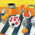 Still Life  Paul BalmerのOilをオイルパステルで模写 - KAWACHI Oil Pastel on CANSON Figueras